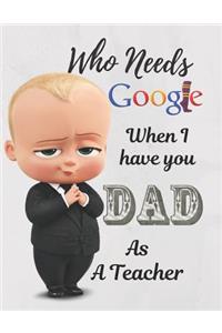 Who Need Google when I Have You Dad Notebook Journal
