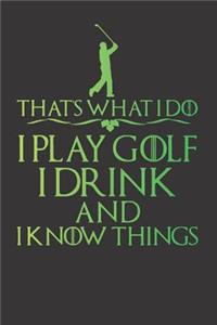 Notebook for Golfer Golf Golfing Journal Diary