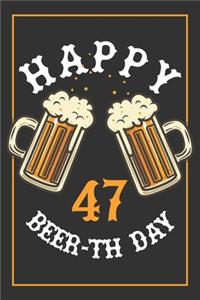 47th Birthday Notebook