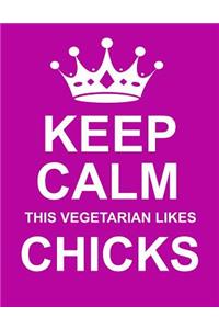 Keep Calm This Vegetarian Likes Chicks