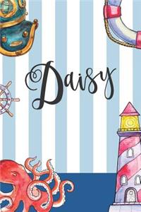 Daisy: Nautical Ocean Note Book and Journal with Personal Name on the Cover. Perfect for Writing, Deep Thoughts, Creative Thinking, Work Planning, Business