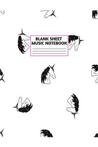 Blank Sheet Music Notebook