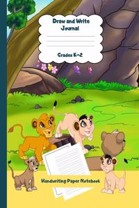 Draw and Write Journal Grades K-2 Handwriting Paper Notebook
