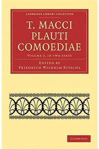 T. Macci Plauti Comoediae 2 Part Set