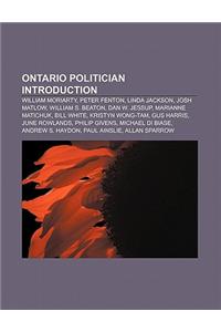Ontario Politician Introduction