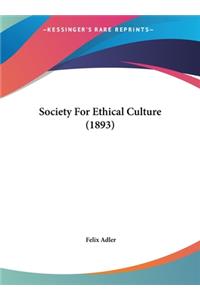 Society for Ethical Culture (1893)
