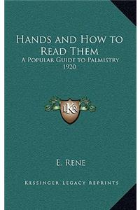 Hands and How to Read Them