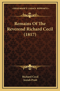 Remains of the Reverend Richard Cecil (1817)