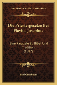 Priestergesetze Bei Flavius Josephus