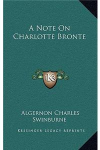 A Note On Charlotte Bronte