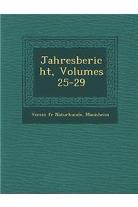 Jahresbericht, Volumes 25-29