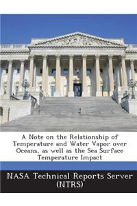 A Note on the Relationship of Temperature and Water Vapor Over Oceans, as Well as the Sea Surface Temperature Impact
