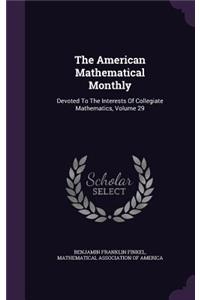 The American Mathematical Monthly