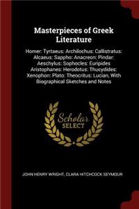 Masterpieces of Greek Literature