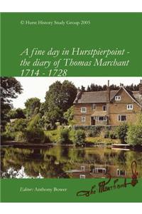 fine day in Hurstpierpoint - the diary of Thomas Marchant