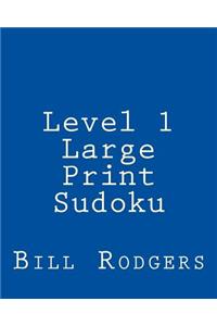 Level 1 Large Print Sudoku