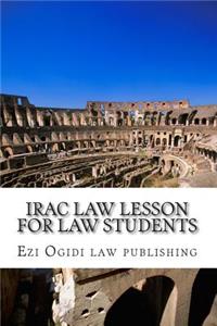 IRAC Law Lesson For Law Students