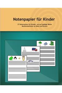 Notenpapier für Kinder