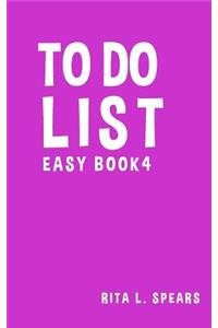 To Do List Easy Book4