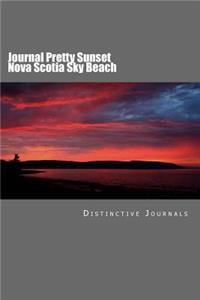 Journal Pretty Sunset Nova Scotia Sky Beach