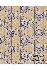 Dot Grid Notebook Abstract Linear Deco Pattern