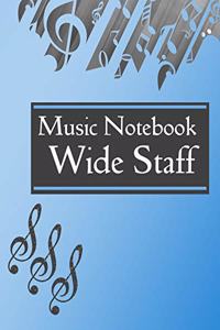 Music Notebook Wide Staff