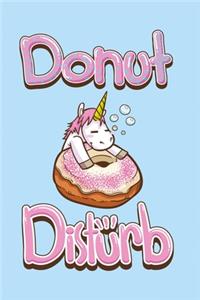 Donut Disturb Unicorn notebook