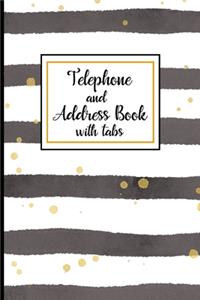 Telephone and Address Book With Tabs