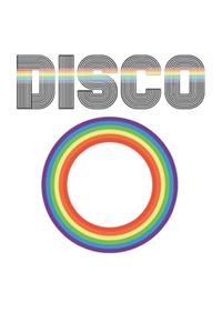 Cool Disco Rainbow Design 120 Page Notebook Lined Journal for Disco Lovers