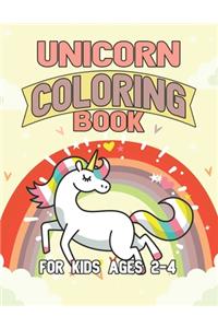 Unicorn Coloring Book for Kids Ages 2-4