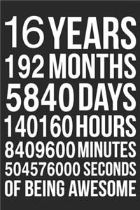 16 Years Of Being Awesome
