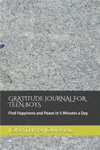 Gratitude Journal for Teen Boys