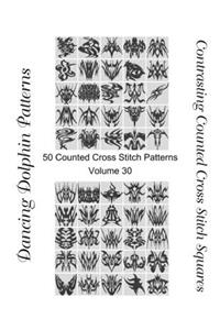 Contrasting Counted Cross Stitch Squares