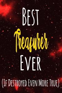 Best Treasurer Ever (If Destroyed Even More True): The perfect gift for the professional in your life - Funny 119 page lined journal!