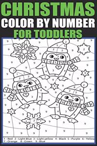 Christmas Color By Number For Toddlers