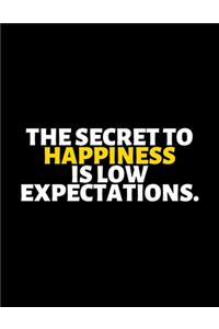 The Secret To Happiness Is Low Expectations