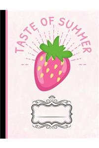Strawberries Taste of Summer Composition Notebook