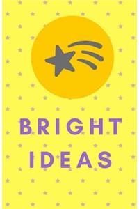 Bright Ideas: Inspirational Journal Book Writing Notebook Blank Diary Lined Page Book Plain Journal 5.5 x 8.5