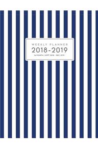 16 Month Weekly Planner 2018-2019