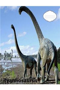 Tyrannosaurus Dinosaur Wide-lined rule Composition Book
