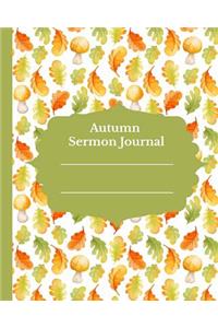 Autumn Sermon Journal