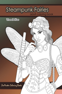 Steampunk Fairies Adult Coloring Book Travel Size