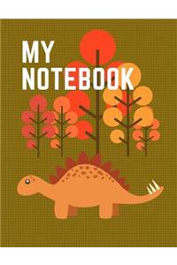 My Notebook. for Dinosaur Fans. Blank Lined Journal Planner Diary.