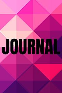 Polygonal Abstract Geometric Background Lined Writing Journal Vol. 1