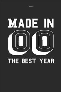 Notebook Made in 00 the Best Year