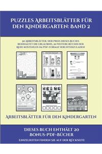 Arbeitsblätter für den Kindergarten (Puzzles Arbeitsblätter für den Kindergarten