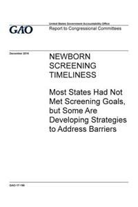 Newborn screening timeliness