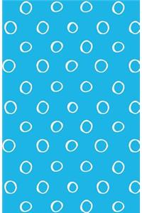 Bullet Journal Small White Circles on Blue
