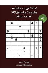 Sudoku Large Print - Hard Level - N°8