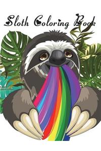 Sloth Coloring Book